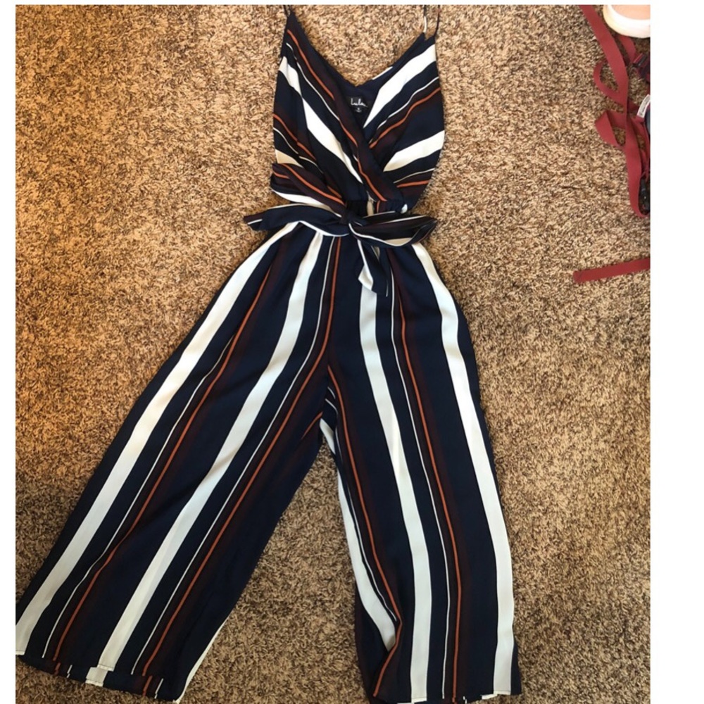 Striped romper